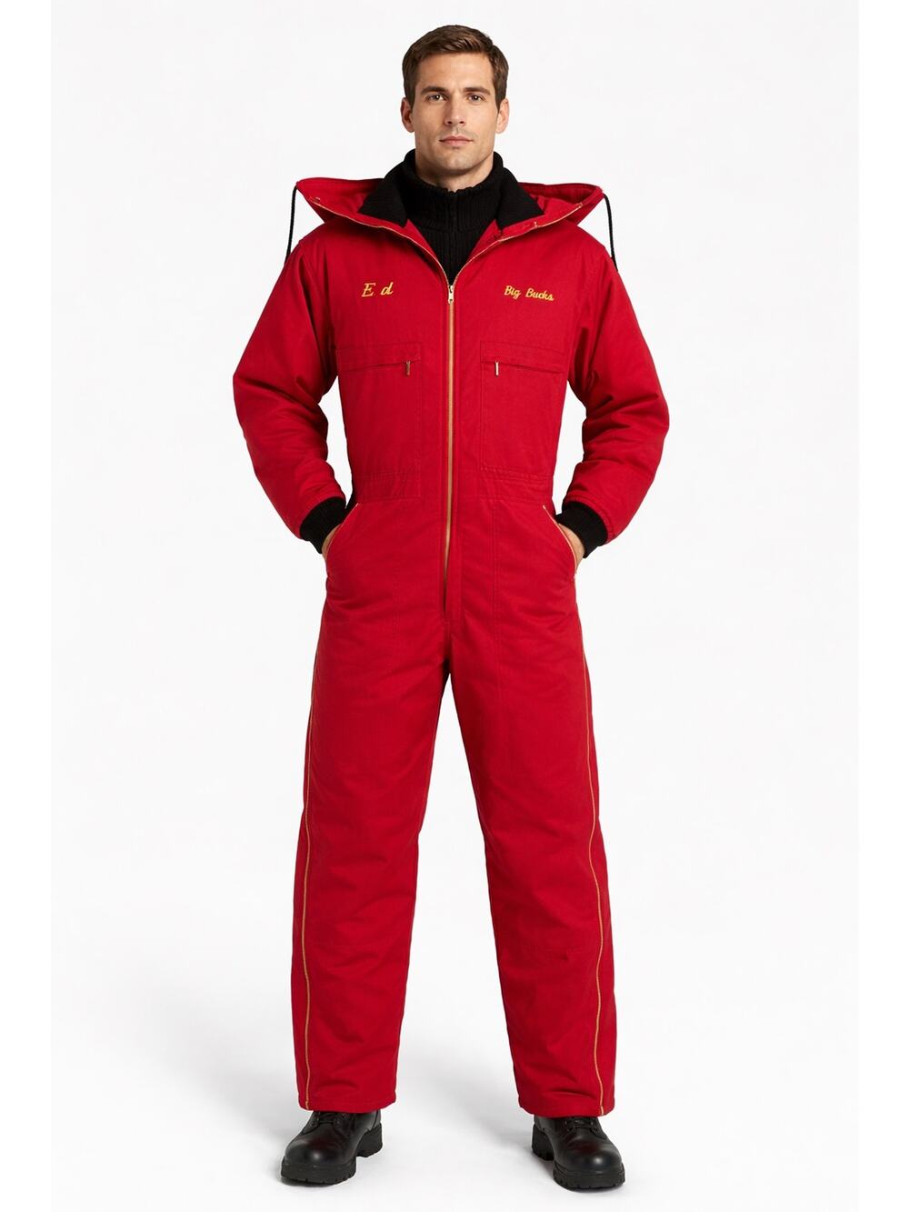Vintage 1980s/1990s WearGuard Red Insulated Coveralls USA Medium